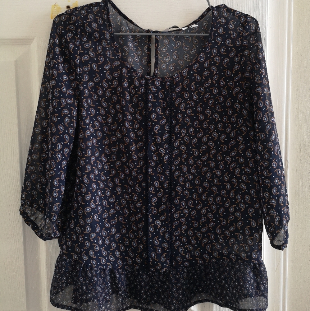 3/4 length sleeve blouse